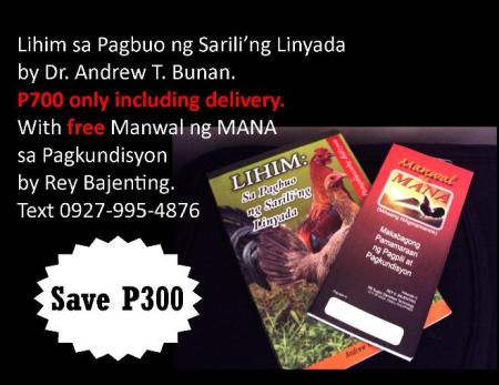 Available from Pinoy Manok Academy. Click  for details.http://rbsugbo.wix.com/pma-live#!books-and-publications/c11dy
